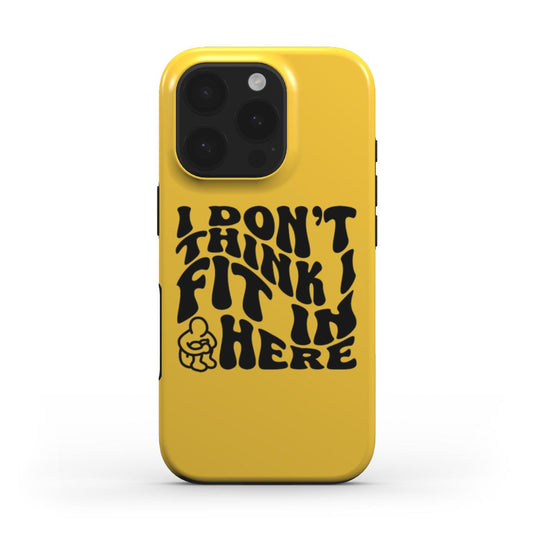 (YELLOW) MagSafe® case for iPhone® - I Don't Think I Fit In Here