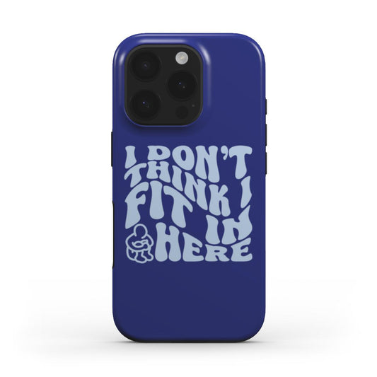 (DARK BLUE) MagSafe® case for iPhone® - I Don't Think I Fit In Here