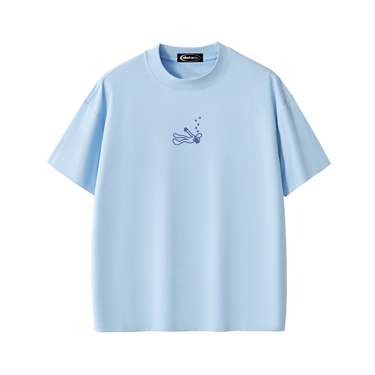 SKY BLUE TEE - DROWNED IN MY OWN THOUGHTS