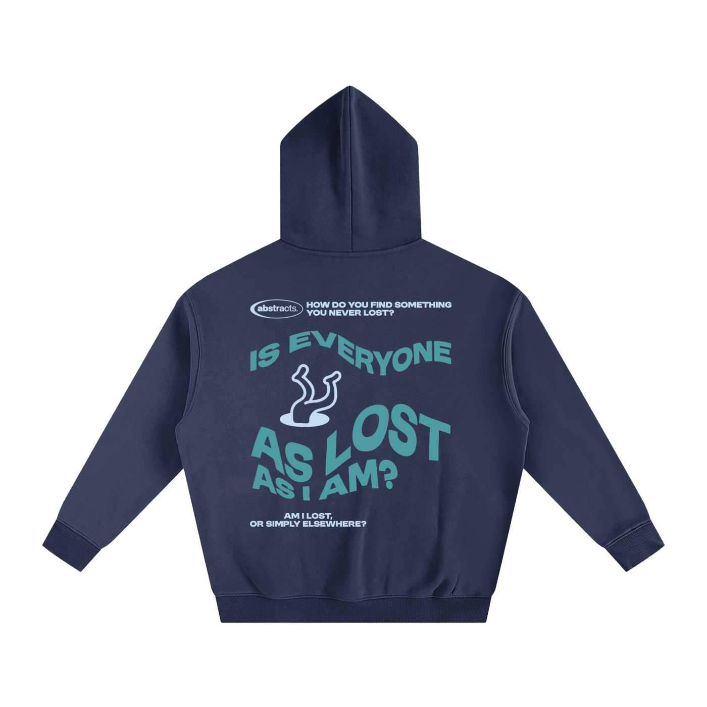 DARK BLUE HOODIE - TO BE LOST