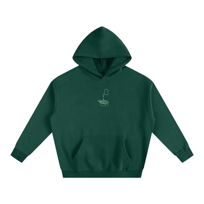 DARK GREEN HOODIE - BLOWING MY FEELINGS AWAY