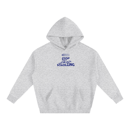 GRAY HOODIE - STOP SCROLLING