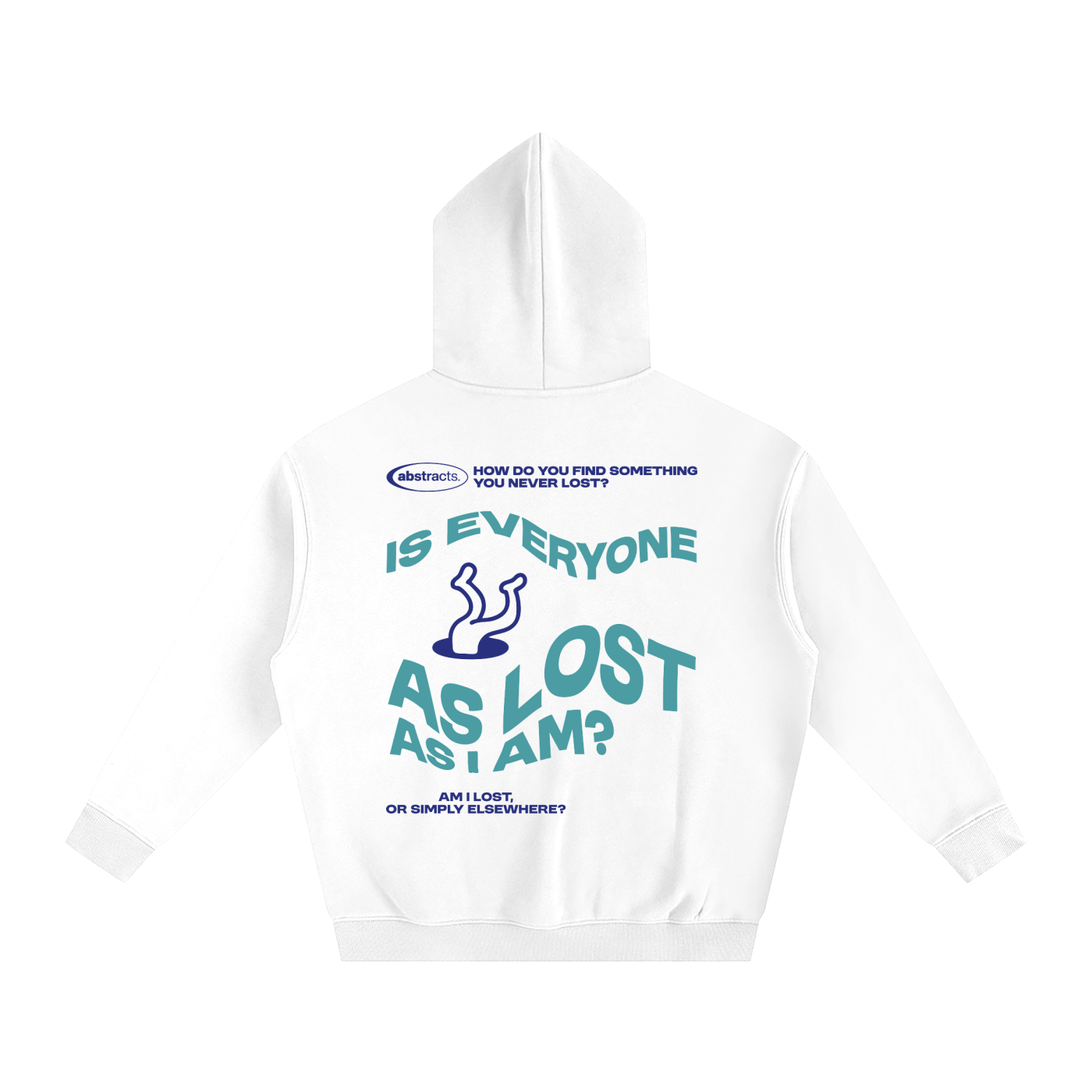 WHITE HOODIE - TO BE LOST