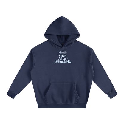 DARK BLUE HOODIE - STOP SCROLLING