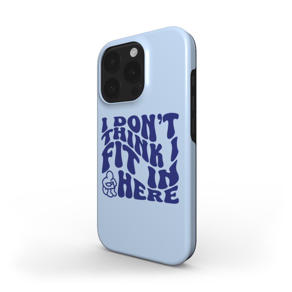 (SKY BLUE) MagSafe® case for iPhone® - I Don't Think I Fit In Here