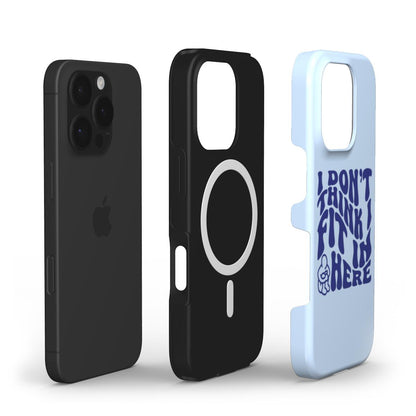(SKY BLUE) MagSafe® case for iPhone® - I Don't Think I Fit In Here