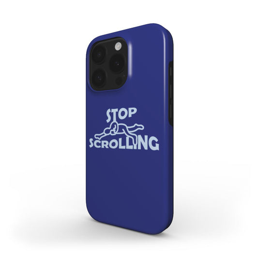 (DARK BLUE) MagSafe® case for iPhone® - Stop Scrolling