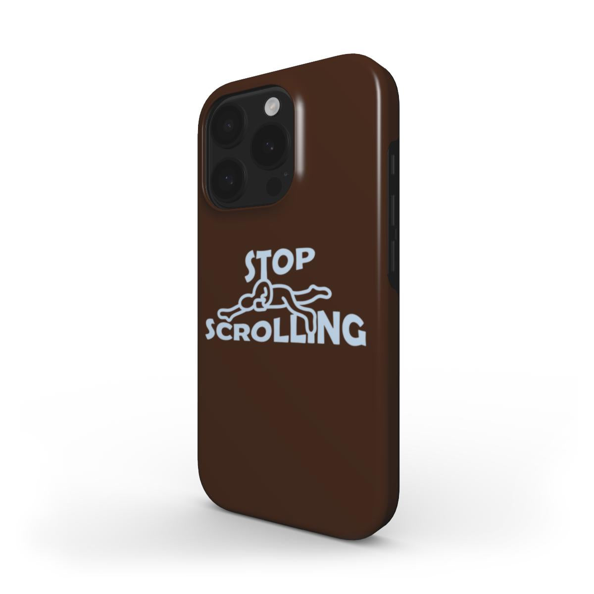(BROWN) MagSafe® case for iPhone® - Stop Scrolling