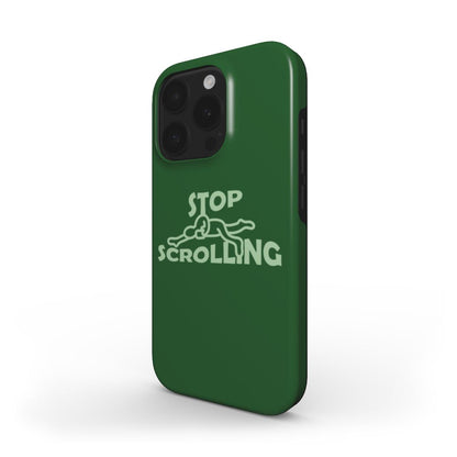 (DARK GREEN) MagSafe® case for iPhone® - Stop Scrolling