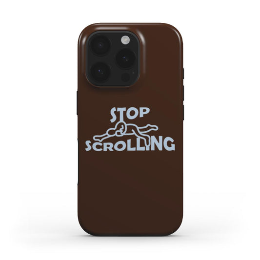 (BROWN) MagSafe® case for iPhone® - Stop Scrolling