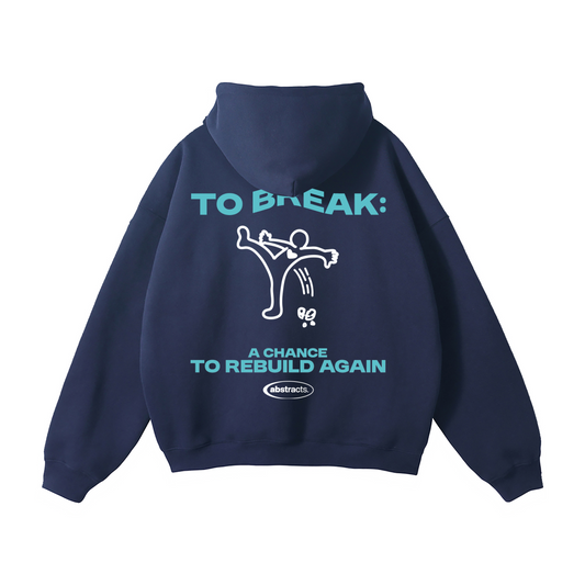DARK BLUE HOODIE - TO BREAK
