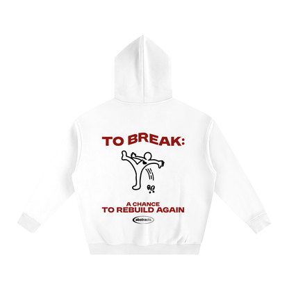 WHITE HOODIE - TO BREAK
