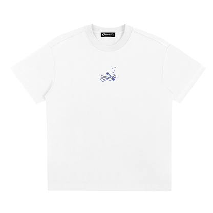 WHITE TEE - DROWNED IN MY OWN THOUGHTS