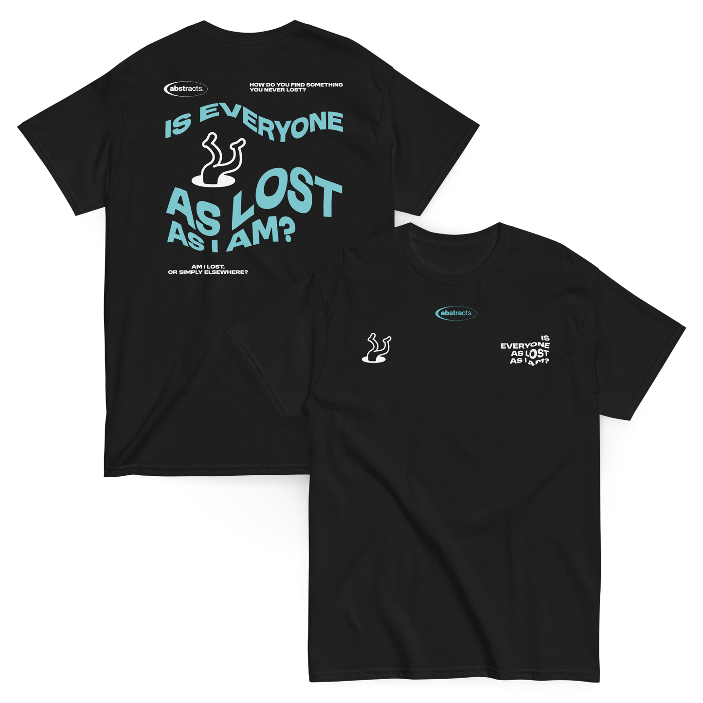 BLACK TEE - TO BE LOST